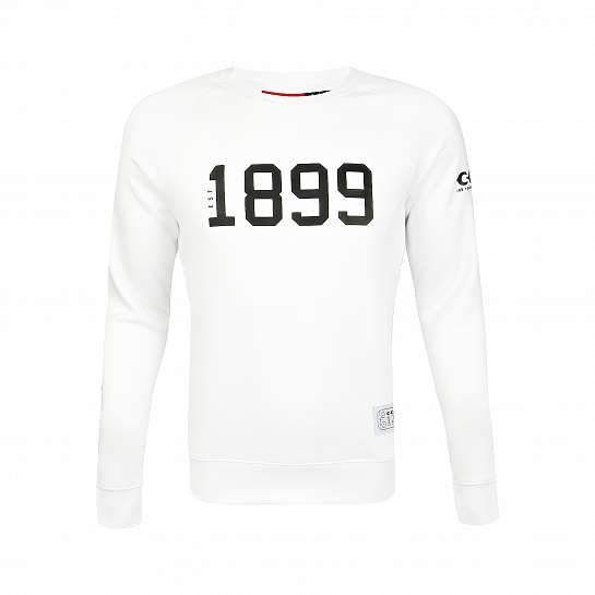 125 ANNIVERSARY FLEECE CREW AD WHITE