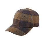 Бейсболка STETSON арт. 7720310 BASEBALL CAP CHECK WOOL (коричневый)