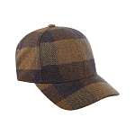 Бейсболка STETSON арт. 7720310 BASEBALL CAP CHECK WOOL (коричневый)