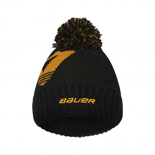 Шапка S24 BAUER INTARSIA KNIT POM-SR-BLK/YLW