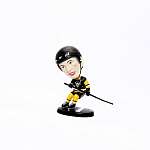 Фигурка хоккеиста с качающейся головой Pittsburgh Penguins MAD GUY (черный)