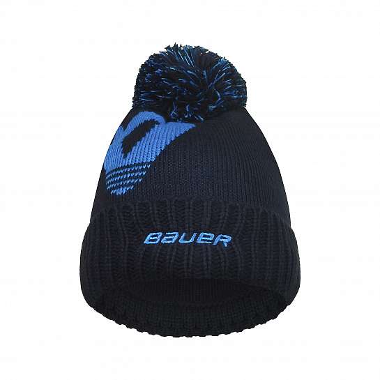 Шапка S24 BAUER INTARSIA KNIT POM-SR-NAV/BLU