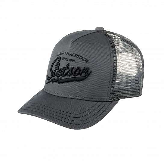Бейсболка STETSON арт. 7751171 TRUCKER CAP AMERICAN HERITAGE CLASSIC (серый)