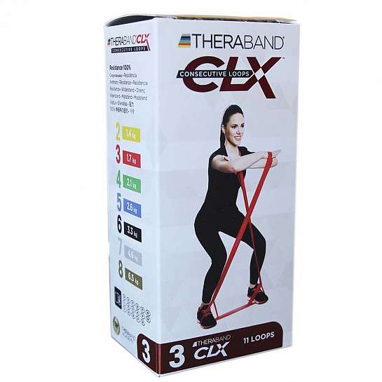 Лента-эспандер CLX Thera-Band красная/средней плотности 5 см х 2 м (безлатексная)