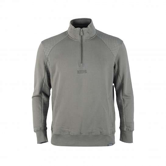 Толстовка без капюшона S25 BAUER QUILTED 1/4 ZIP-SR-BASIL