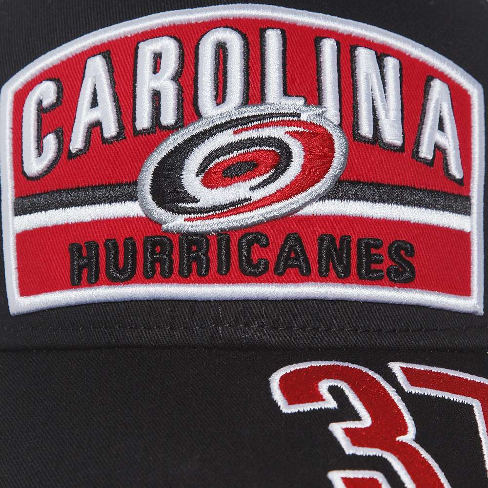 Бейсболка Carolina Hurricanes №37, черн.-красн.-бел.