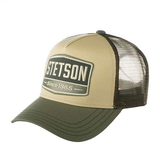 Бейсболка STETSON арт. 7751107 TRUCKER CAP GASOLINE (оливковый)
