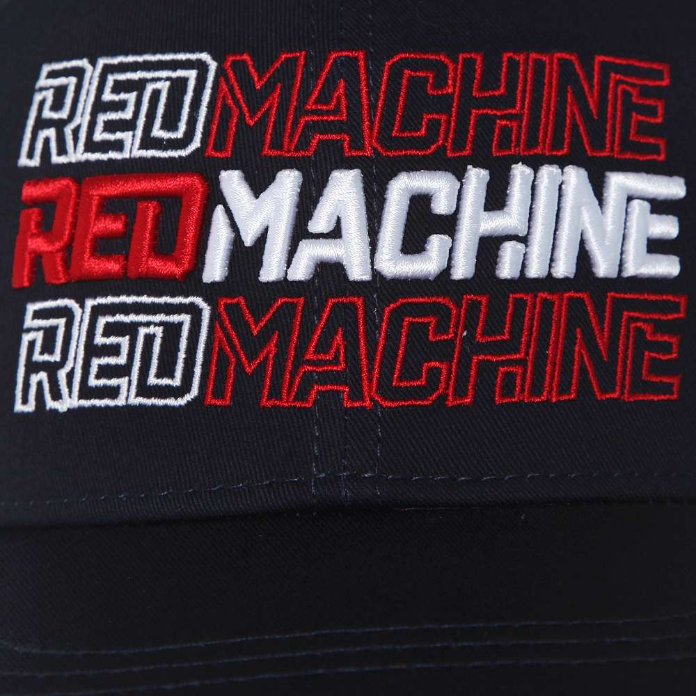 Кепка с плоским козырьком мужская Red Machine синяя с тремя надписями
