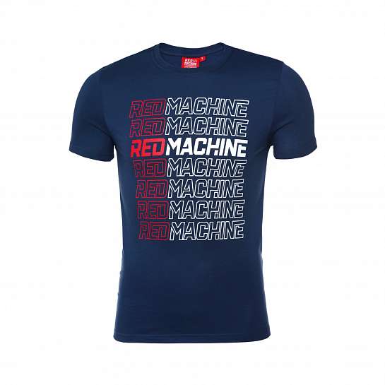 Футболка мужская оверсайз "Red Machine" синяя арт. RM20006