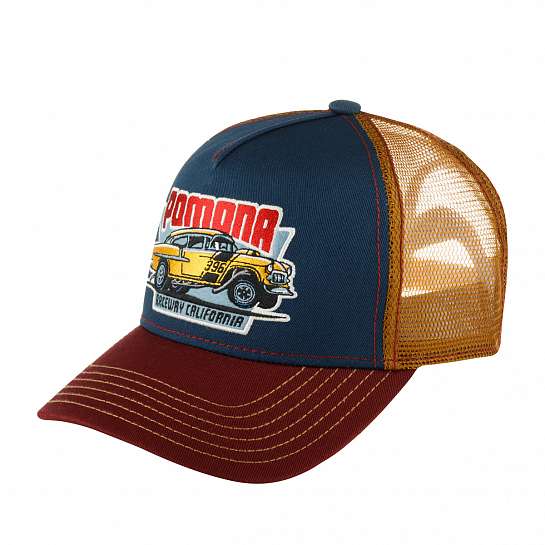 Бейсболка FWS арт. 7761166 TRUCKER CAP POMONA RACEWAY (бордовый / синий)