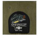 Бейсболка AMERICAN NEEDLE арт. SMU806A-CHEVY Chevrolet Waxed Hepcat (оливковый)