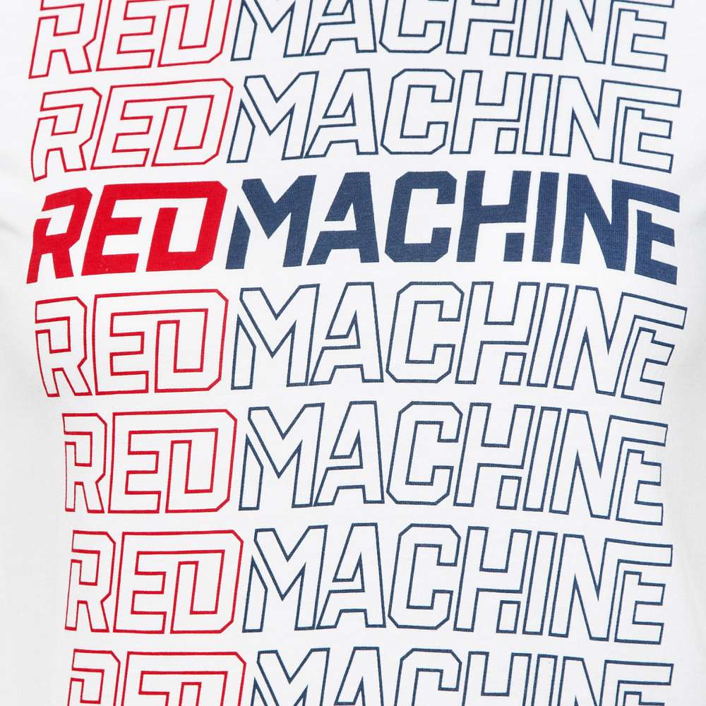 Футболка женская "Red Machine" оверсайз белая арт. RM20010