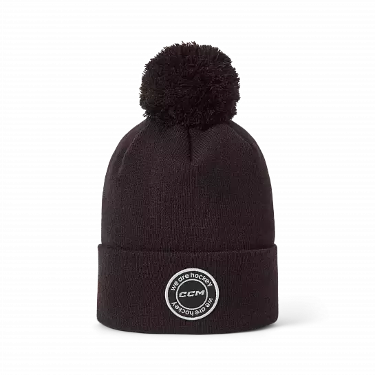 Шапка муж. WE ARE HOCKEY POM KNIT AD BLACK