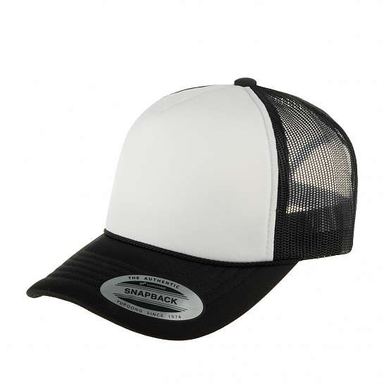 Бейсболка FLEXFIT арт. 6005FC (белый / черный)