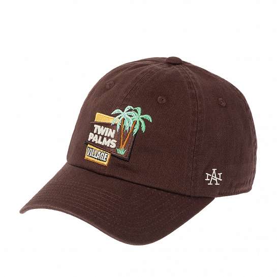 Бейсболка AMERICAN NEEDLE арт. SMU674A-TWINP Twin Palms Village (темно-коричневый)