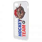 Чехол на iphone 7 медведь "Russia Hockey Team", силикон