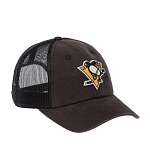 Бейсболка AMERICAN NEEDLE арт. SMU704A-PPN Pittsburgh Penguins Raglan Bones NHL (черный)