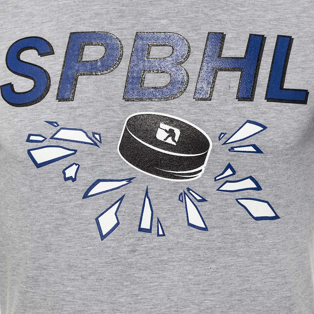 Футболка "Хоккейный стиль" серая SPBHL