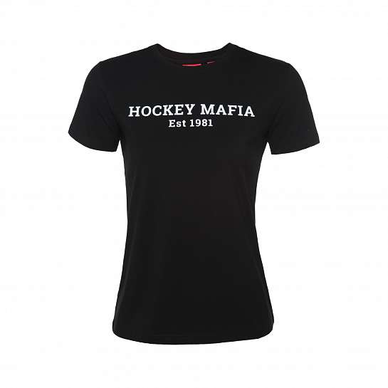 Футболка женская "Hockey Mafia. Est 1981" черная
