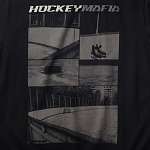 Футболка мужская "Hockey Mafia". Серый принт на спине.
