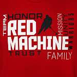 Худи мужское красное "Red Machine. Team Family" арт. RM20001