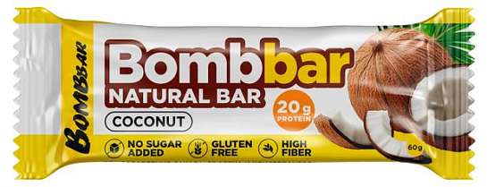 "BOMBBAR" Батончик неглазированный "Кокос" 60 гр.