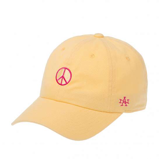 Бейсболка AMERICAN NEEDLE арт. SMU674A-PEAC Peace Micro Slouch (лимонный)