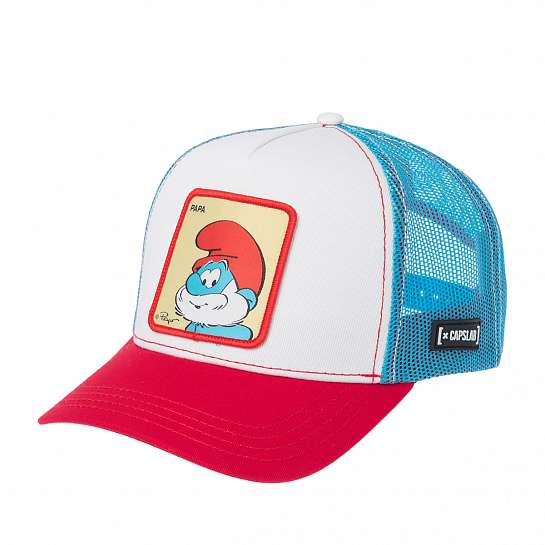 Бейсболка CAPSLAB арт. CL/SMU/1/CT/PAPA The Smurfs Papa (белый / красный)