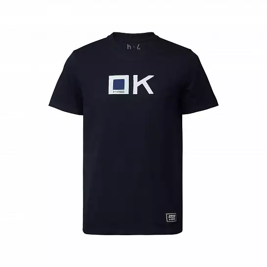 Футболка мужская синяя "ОК"