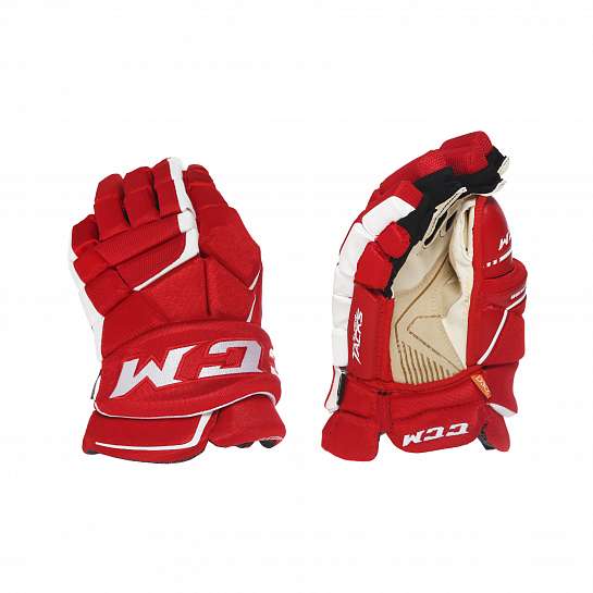 Перчатки игрока муж. HGAS1 SR CCM TACKS Prot Gloves Red/White