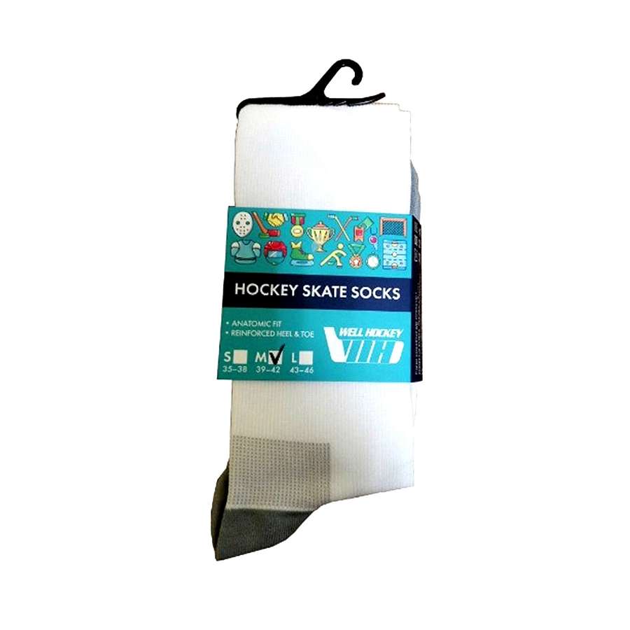 WELL HOCKEY Носки хоккейные высокие Hockey Skate Socks (White)