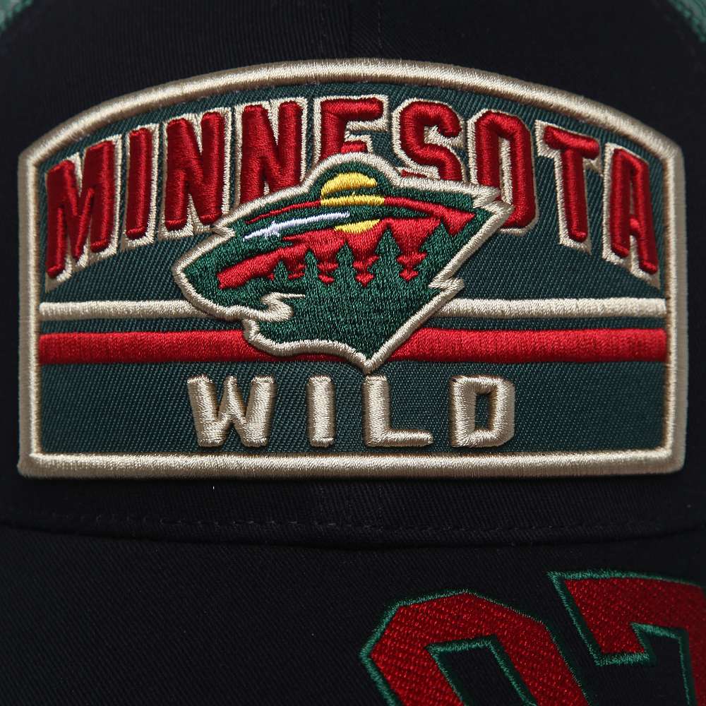 Бейсболка Minnesota Wild №97, черн.-зелен.