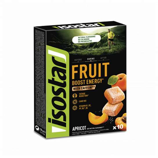 Энергетическая конфета Isostar Energy Fruit Boost Абрикос (10 шт по 10 г) 100 г
