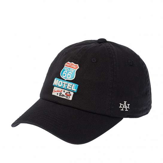Бейсболка AMERICAN NEEDLE арт. SMU674A-RT66M Route 66 Motel Ballpark (черный)