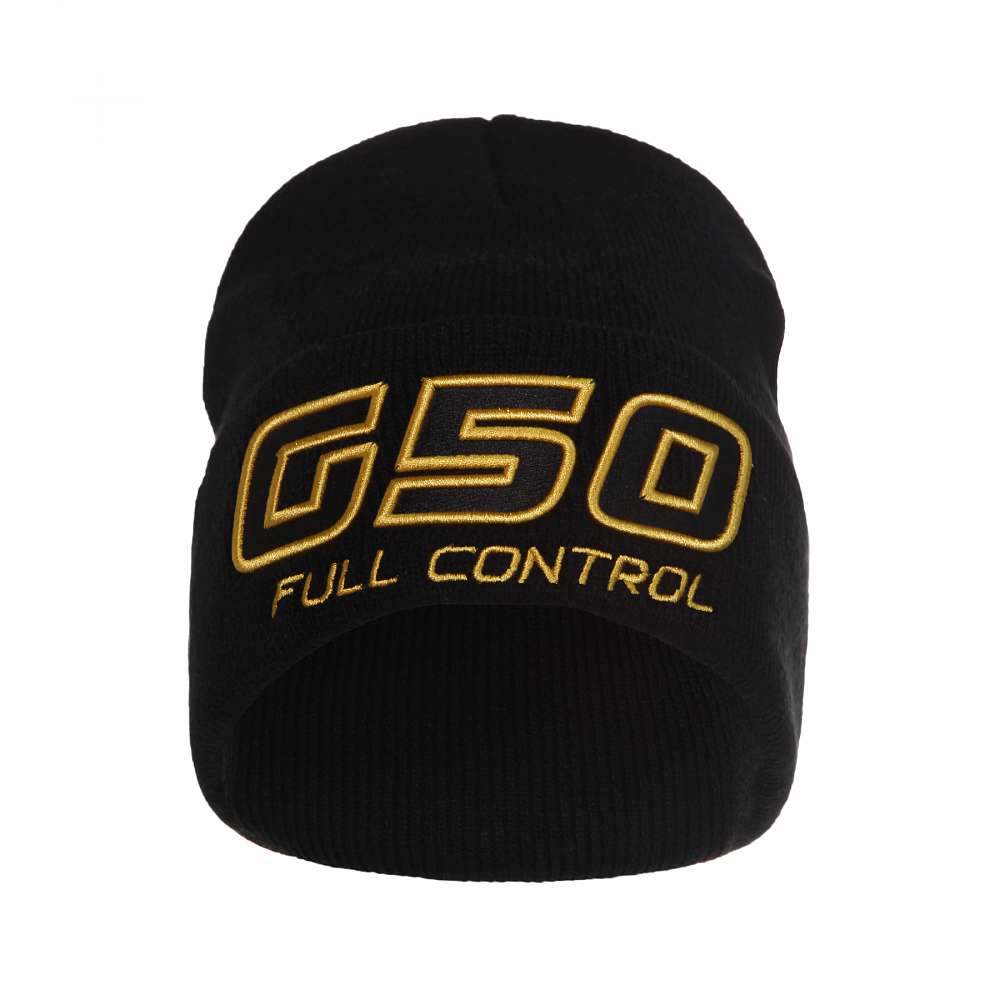 Шапка трикотажная с отворотом "G50 FULL CONTROL", цвет черный, размер "ONE SIZE"
