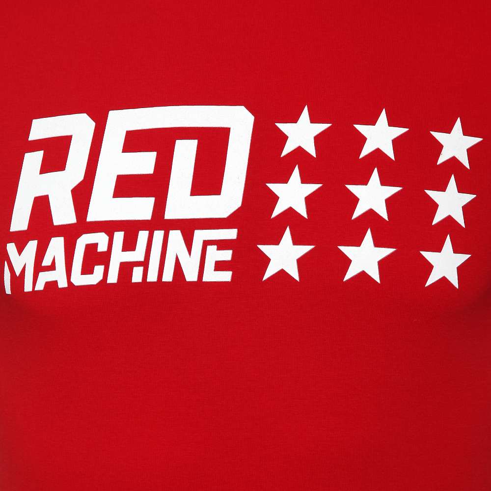 Футболка мужская красная "Red Machine. 9 звезд"