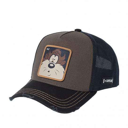 Бейсболка CAPSLAB арт. CL/LOO12/1/PCT/TA2 Looney Tunes Taz (оливковый / черный)