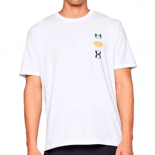 Футболка UA M 60/40S EVOL LOGO SS WHITE