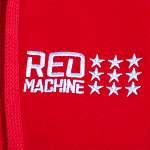Худи на молнии женское красное "Red Machine. 9 звезд"