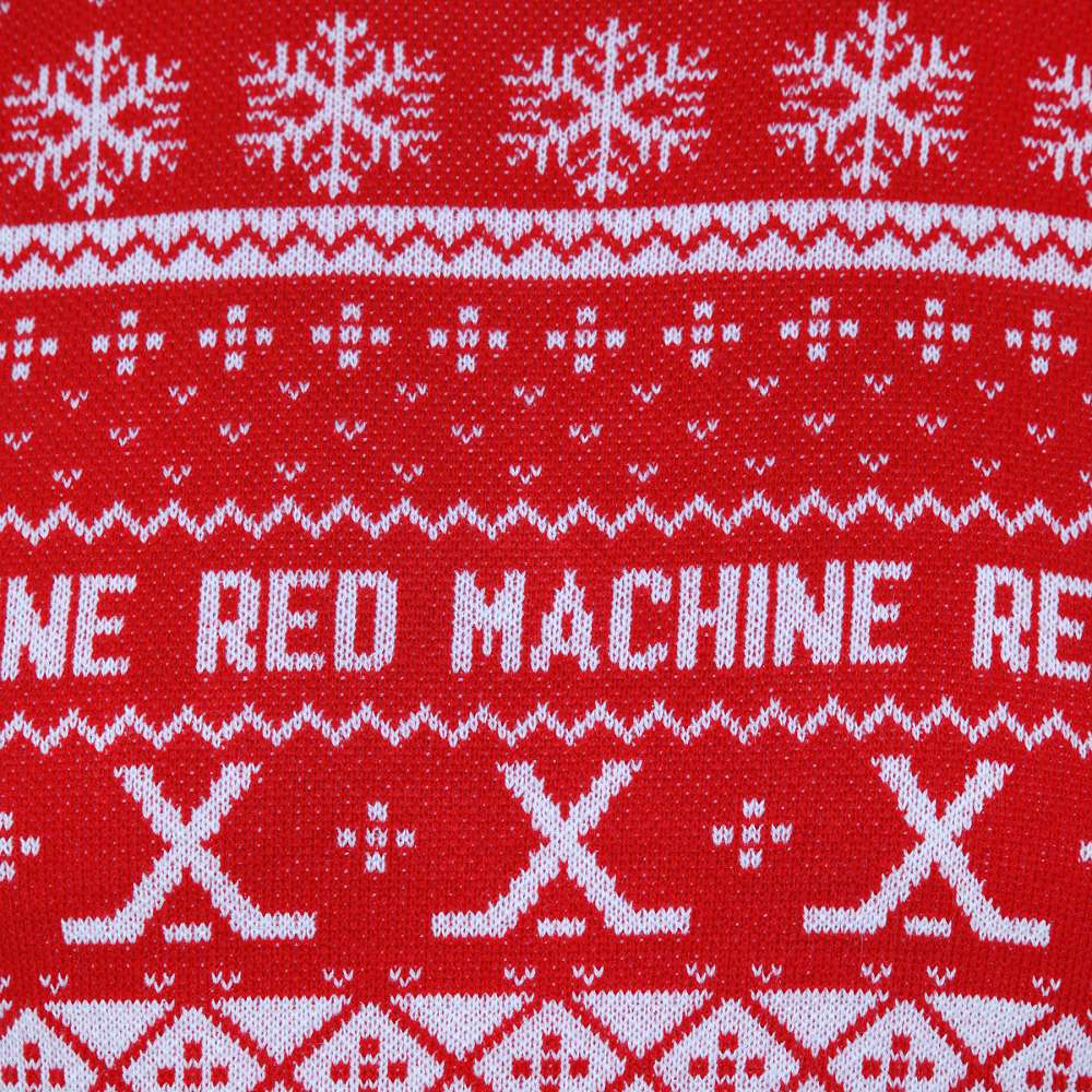 Свитер трикотажный вязаный мужской RED MACHINE. Снежинки