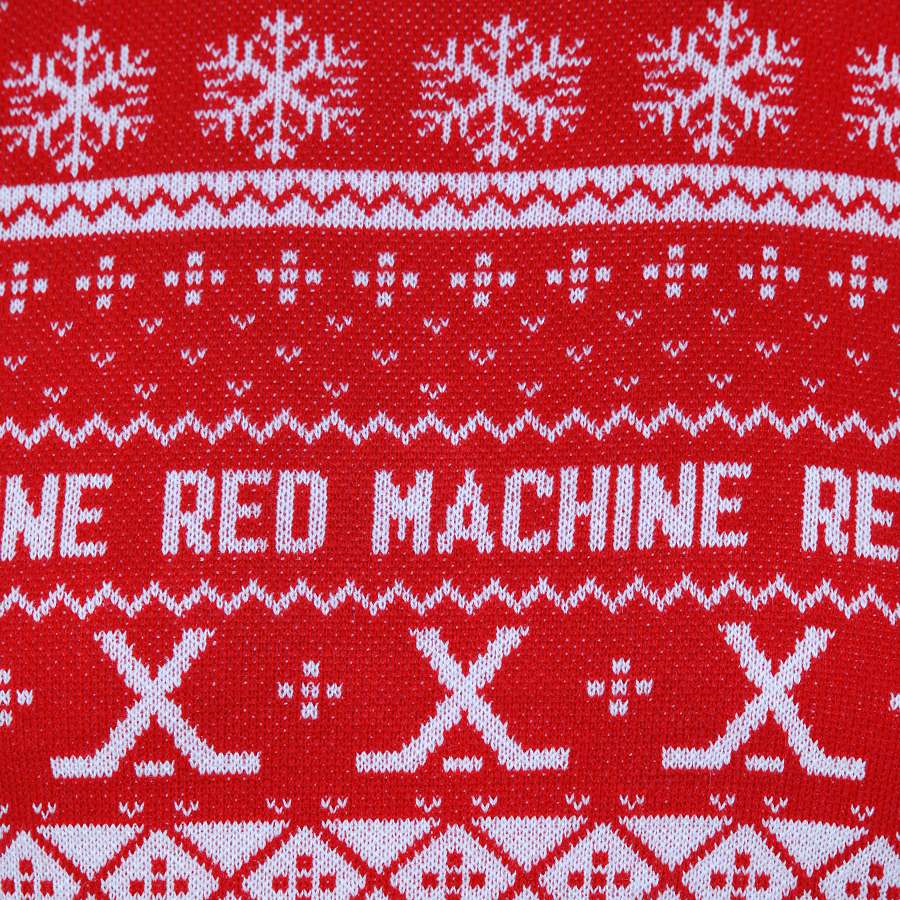 Свитер трикотажный вязаный мужской RED MACHINE. Снежинки