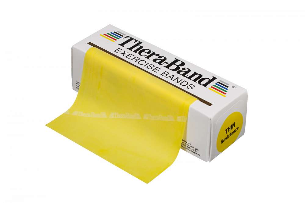 Лента-эспандер Thera-Band желтая/тонкая 12,8 см х 5,5 м