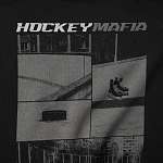 Женское худи «Hockey Mafia» Серый принт на спине