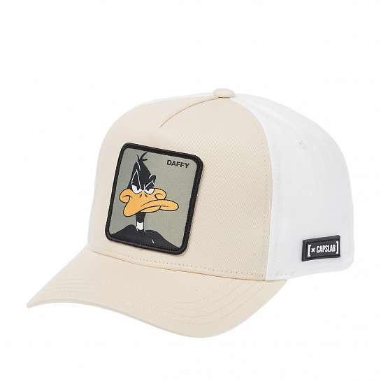Бейсболка CAPSLAB арт. CL/LOO11/1/CT/DAF2 Looney Tunes Daffy Duck (кремовый)