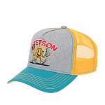 Бейсболка STETSON арт. 7761183 TRUCKER CAP FUN (серый / бирюзовый)