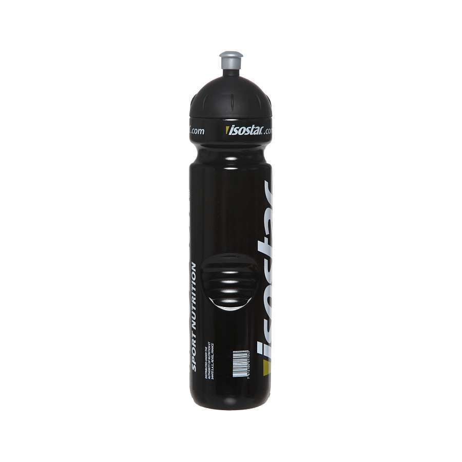 Спортивная бутылочка Isostar 1000 мл Черная с черной крышкой