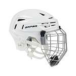 Шлем хоккейный с маской, белый
