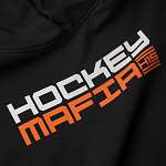 Женское худи «Hockey Mafia» Серый принт на спине