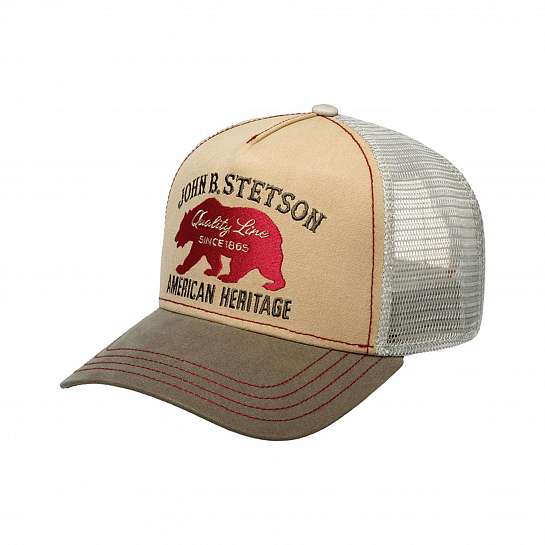 Бейсболка STETSON арт. 7751101 TRUCKER CAP BEAR (бежевый)