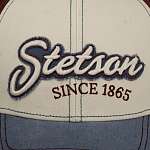 Бейсболка STETSON арт. 7721143 BASEBALL CAP VINTAGE DISTRESSED (белый / голубой / бордовый)
